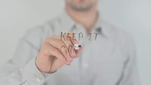 Keep it Green, Writing on Transparent Screen