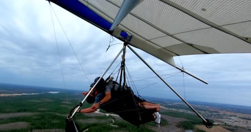 Sunset Hang Gliding over Orlando