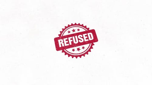Animated Refused Grunge Rubber Stamp