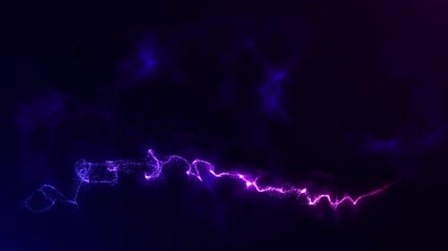 Abstract particle trail. Background effect of moving magic light, dust particles