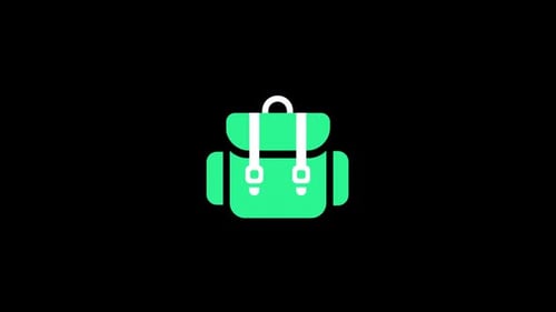School Bag icon animation