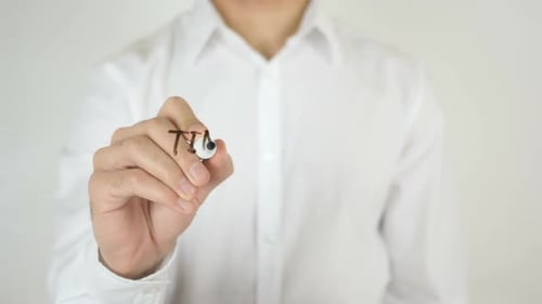 Writing Time for Change on Glass Surface