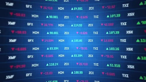 Stock Market Tickers and Stock Market Graphs