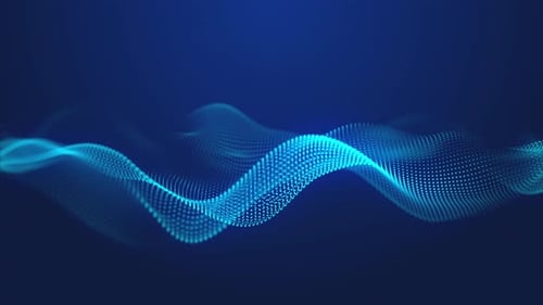Abstract Digital Wave Particle Data Flow Background