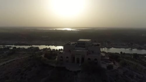 Vue par drone de l'ancienne ville de Babylone en Irak