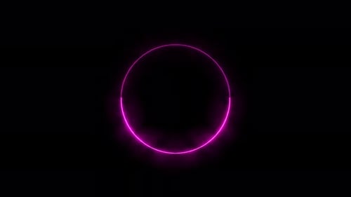 glowing circle animation