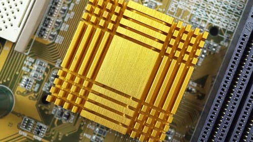 Integrated Devices Motherboard Top View.