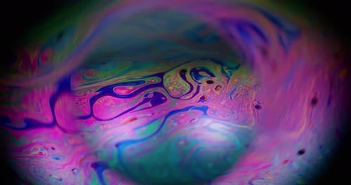 Abstract Colorful Liquid Patterns Flowing