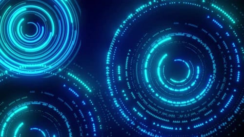 HUD Animated Digital Background. Futuristic HUD Animation Background. Hud Circle Animation Interface