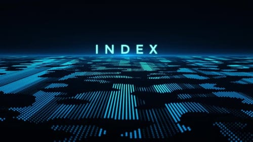 Digitaler Hintergrund- und Textanimationsindex