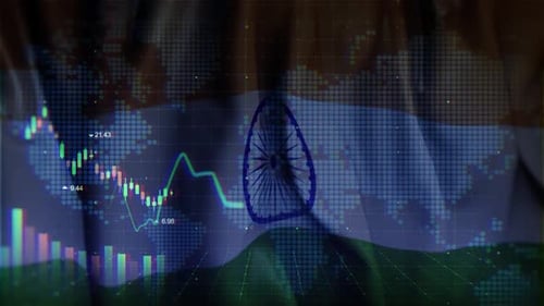India Waving Flag Loop Terms In The Stock Market