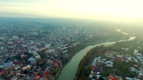 Vibes of Tbilisi Georgia Aerial