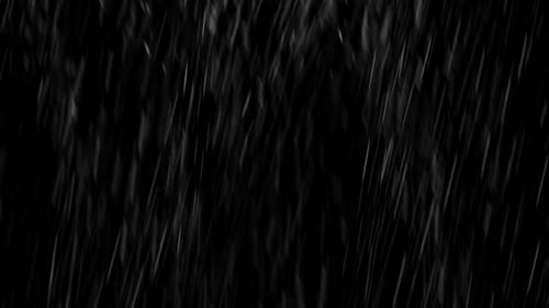 Realistic Falling Rain Particles Alpha Channel Effect