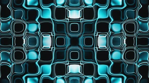 Blau und Weiß blinkende Quadrate Vj Loop Animationshinter
