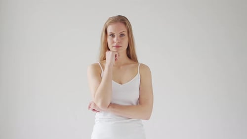 Attractive Woman Posing Indoors