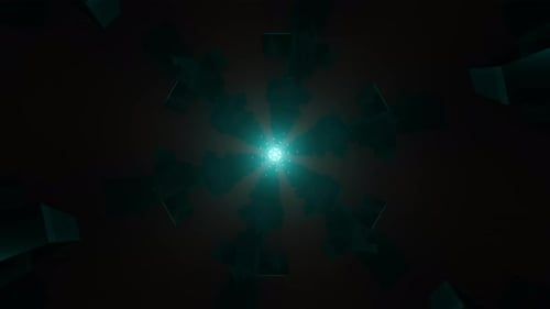 Vibrant Abstract Tunnel with a Seamless Looped Design VJ Loop