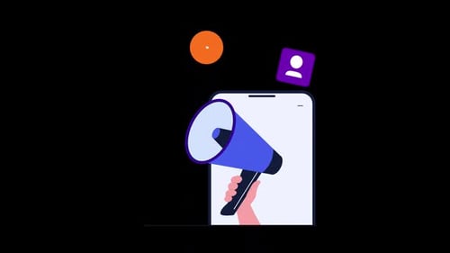 Animación de marketing digital HD