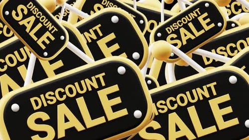 Seamless pattern black friday discount sale tags