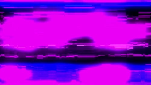 Dynamic Digital Glitch Transition Overlay with Corrupted Signal Effect