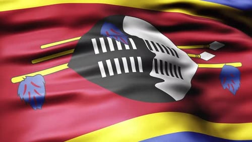 Swaziland Custom Flag Texture Background