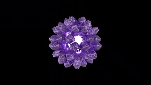 Abstract Magical Purple Sphere Alpha Loop