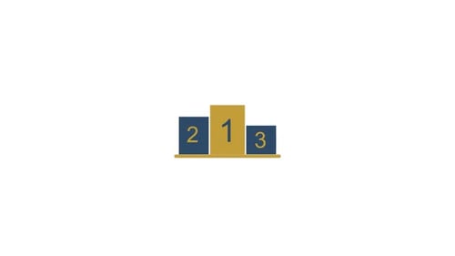Podium symbol icon animation video
