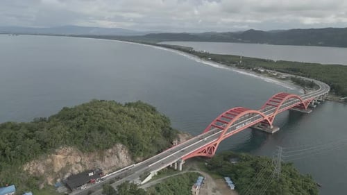 Aerial view of Youtefa Bridge, Jayapura – Papua 0561