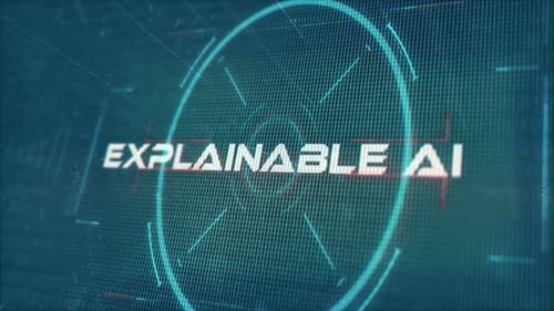 Digital Futuristic AI Text Reveal with HUD Elements