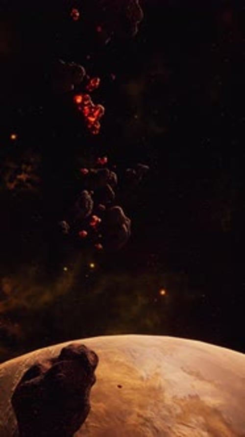 Vertical a Large Cluster of Asteroids Near an Unknown Planet
