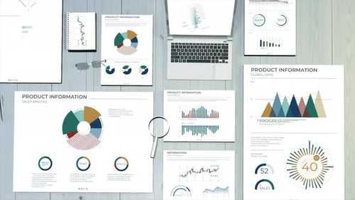 Animation of a Workspace with Business Data Graphs