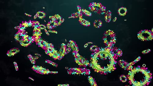 Abstract Easter Background Loop