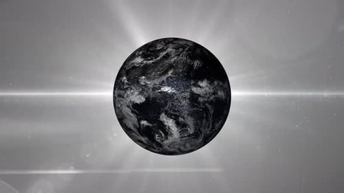 Earth planet animation. 2500