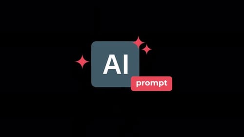 AI Prompt Engineering Concept Animation Video - Transparent