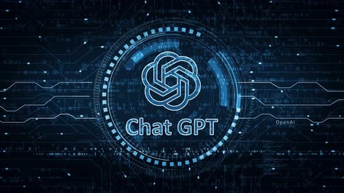 ChatGPT, künstliche Intelligenz, Chat-Bot, Symbolschleife, digitales Konzept