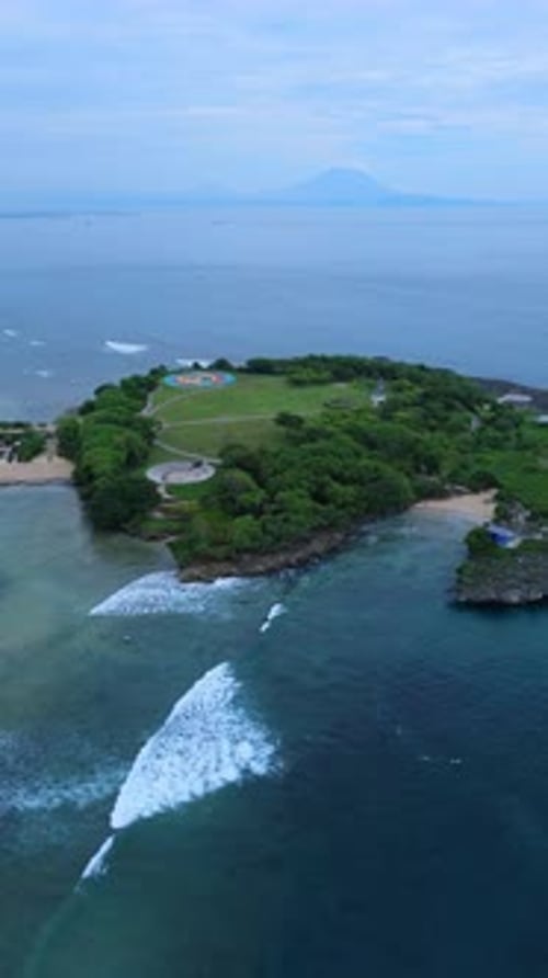 Exotic Seaside Hotel Set Amidst Tranquil Waters And Volcanic Surroundings