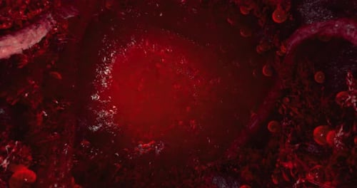 Exploring the Intricate World of Human Blood Cells in Motion