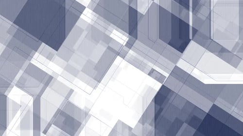 Animated Blue and White Geometric Shapes Abstract Background