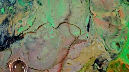 Formes de diffusion de peinture à l'encre abstraite 204