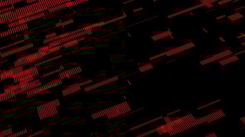 Futuristic Red Digital Data Stream Motion Background