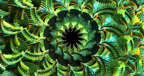 4K VJ Abstract Color Tunnel Loop Animation 11