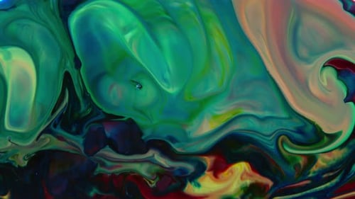 Abstract Colorful Ink Movements Spreads On Water Texture 512