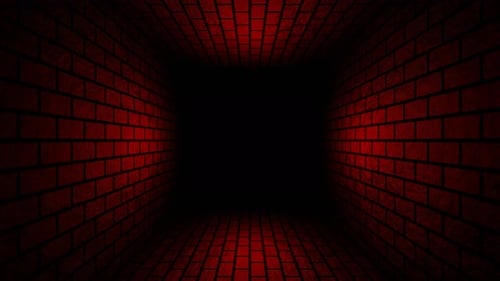 Red Dark Brick Dungeon Background Vj Loop In 4K