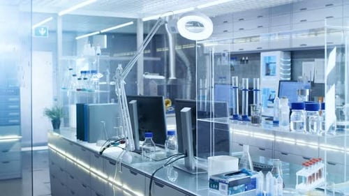 Modern Futuristic Laboratory for Scientific Research and Development