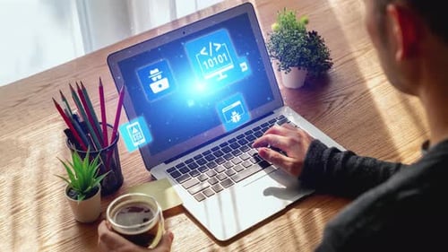 Programmer Coding with Digital Interface and Language Overlays Spire