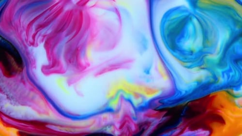 Abstract Colorful Fluid Motion Background