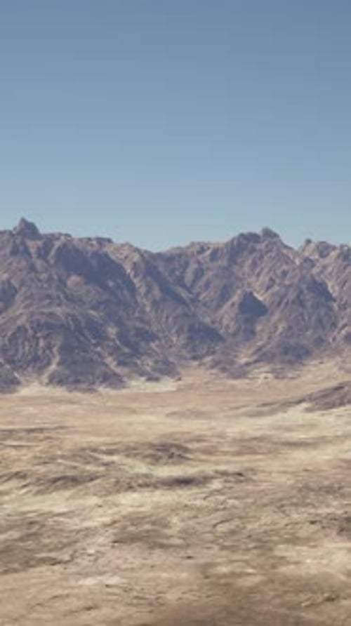 A View of a Mountain Range in the Desert