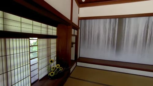 Zen Japanese Style Home with Garden View