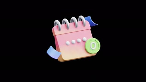 No Schedule 3d Icon Animation