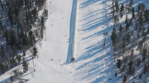 Winter Vacation Ski Resort Aerial View Snowy Beautiful Expanse Winter Vacation Snowy Forest Love for