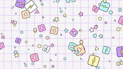Hintergrund mit bunten Quadraten
